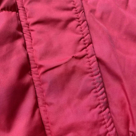 Aeropostale Womens Jacket Jacket XL Red Fleece Puffer Hoodie Pockets Full Zip - Picture 9 of 12